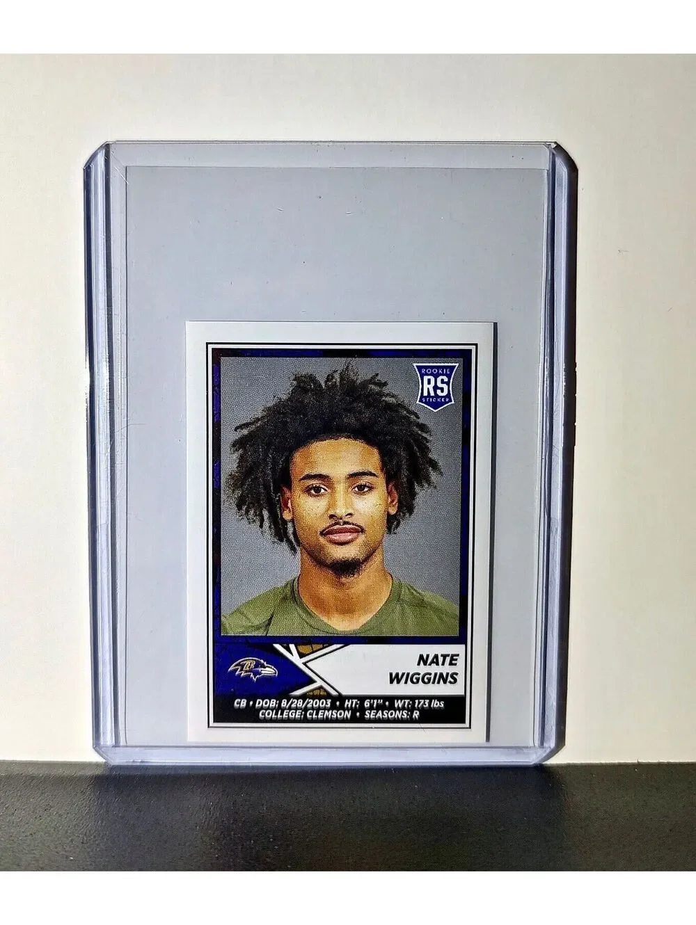 Nate Wiggins 2024 Panini NFL Sticker #111 Rookie Baltimore Ravens
